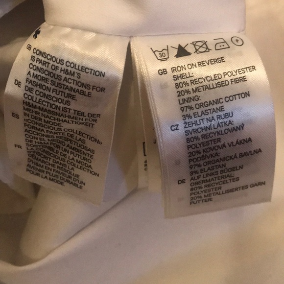 H&M Conscious Collection tulip dress metallic chic - Picture 6 of 8